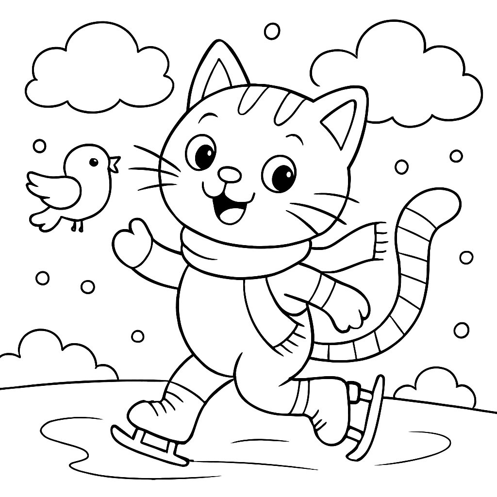 Gatos para colorear Dibujos para colorear e imprimir Gatos