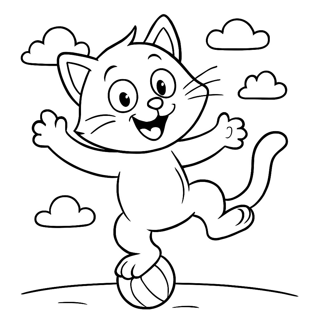 Gatos para colorear Dibujos para colorear e imprimir Gatos