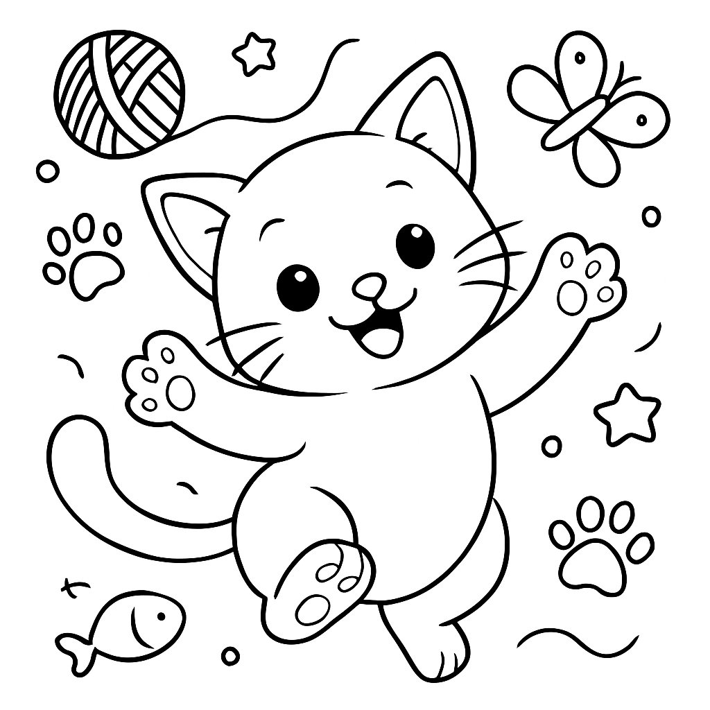 Gatos para colorear Dibujos para colorear e imprimir Gatos
