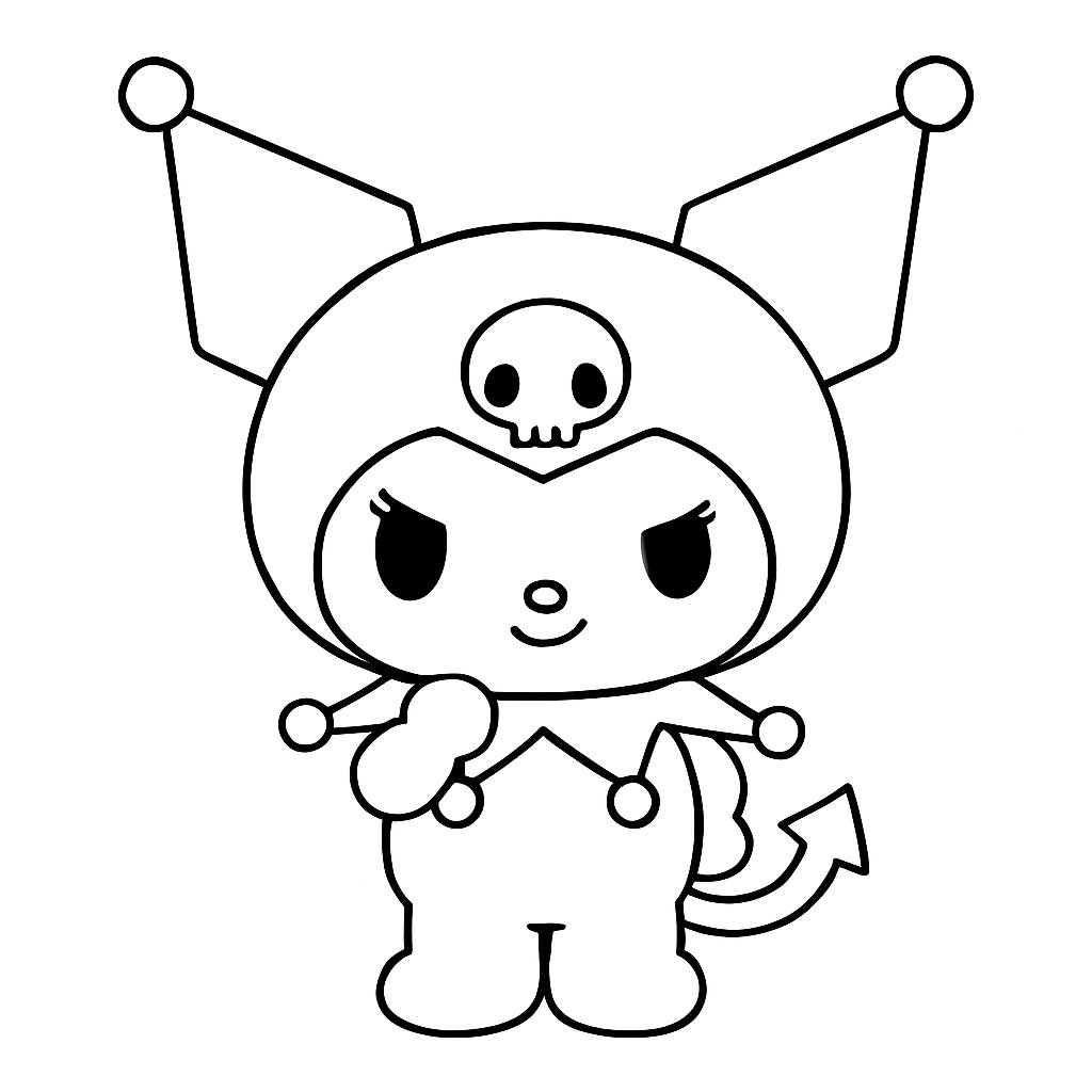 Kuromi para colorear Dibujos para colorear e imprimir Kuromi