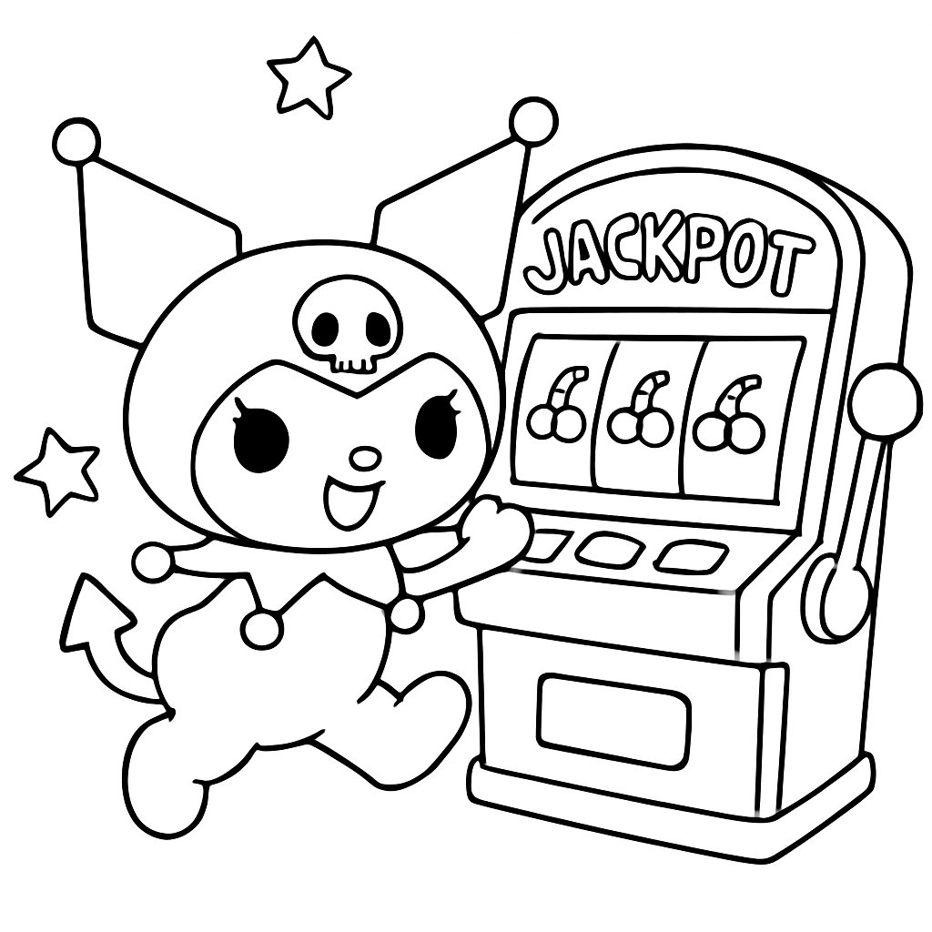 Kuromi para colorear Dibujos para colorear e imprimir Kuromi