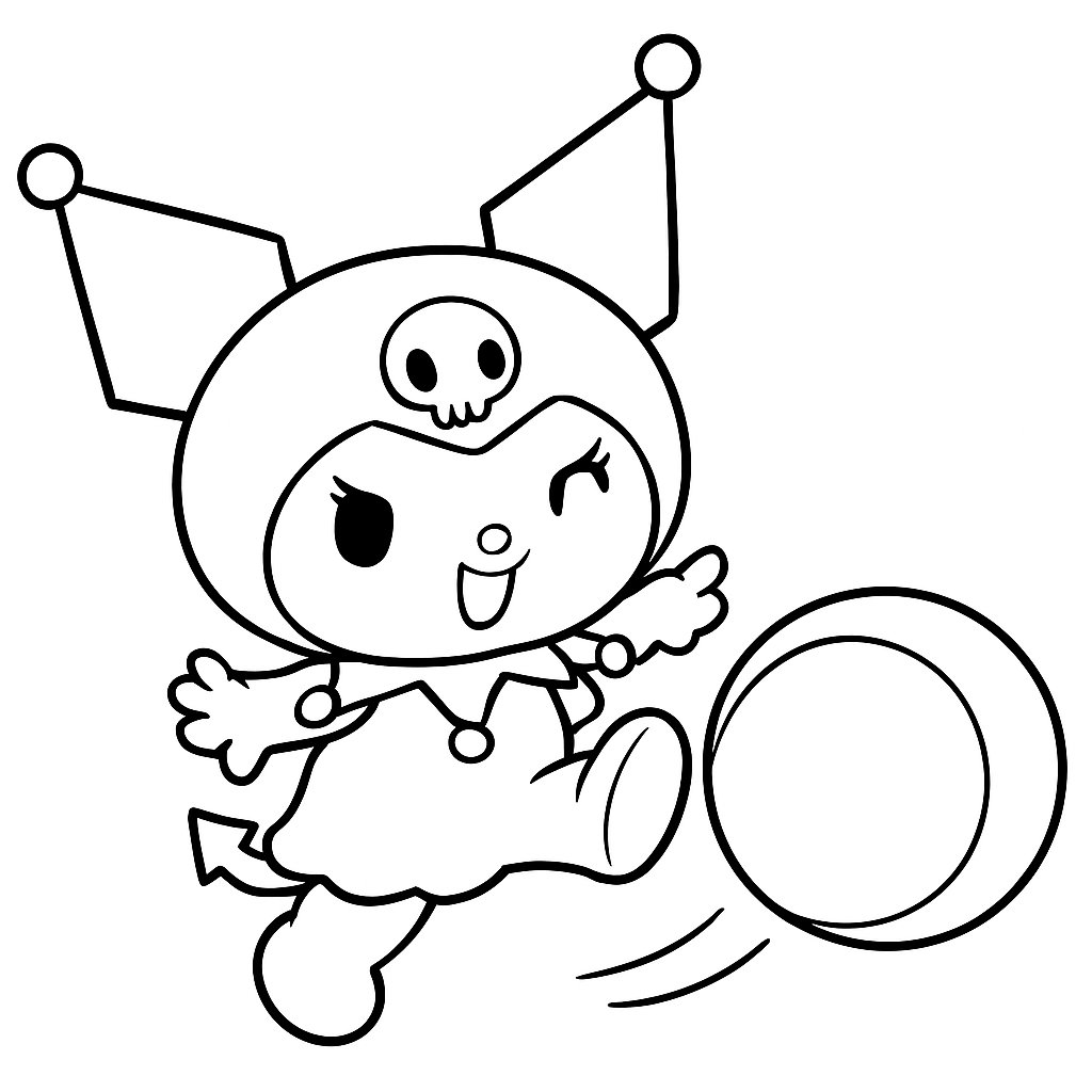 Kuromi para colorear Dibujos para colorear e imprimir Kuromi