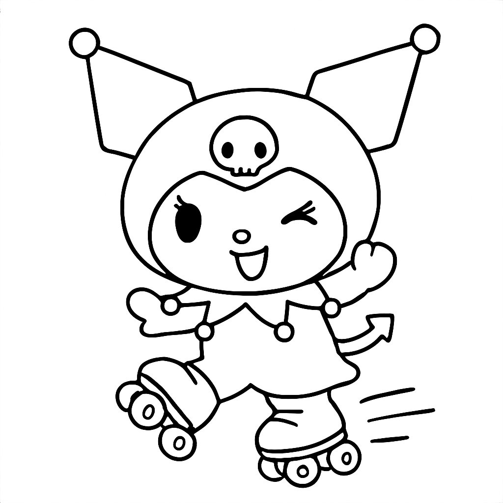 Kuromi para colorear Dibujos para colorear e imprimir Kuromi