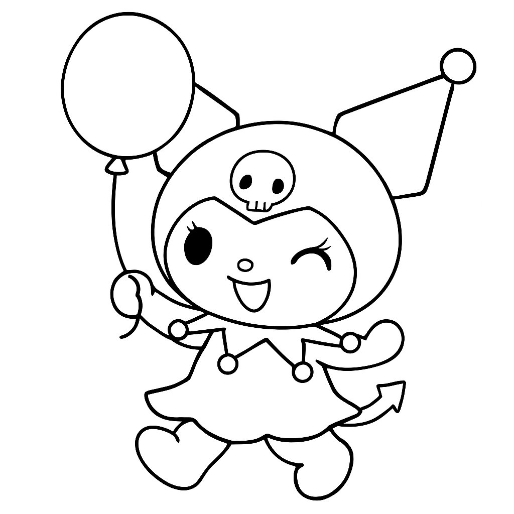 Kuromi para colorear Dibujos para colorear e imprimir Kuromi