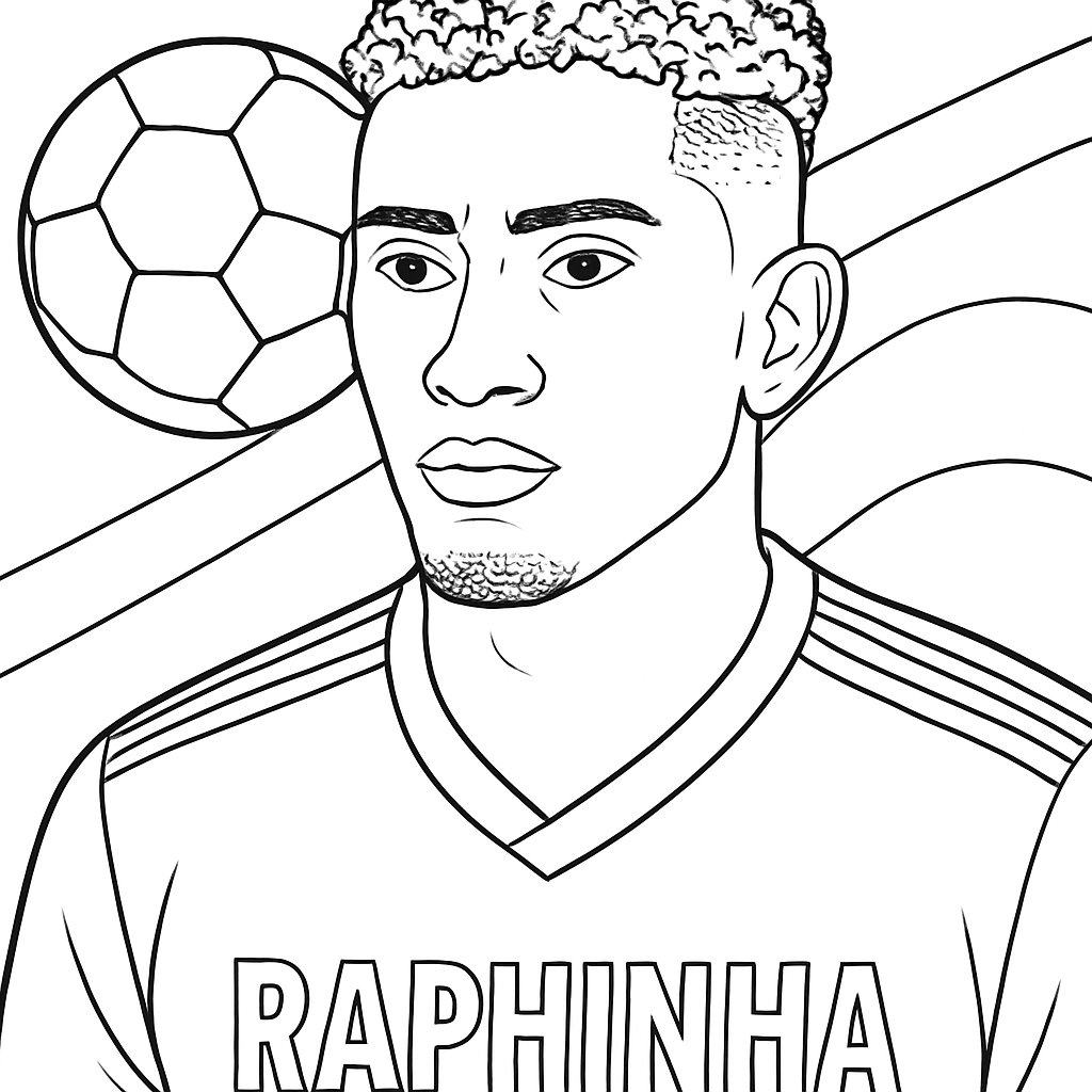 Dibujos para colorear e imprimir Raphinha