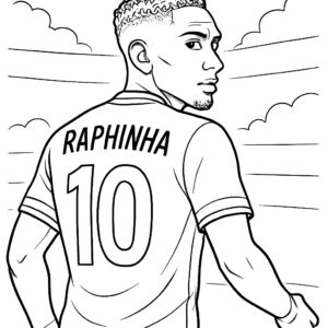 Raphinha para colorear
