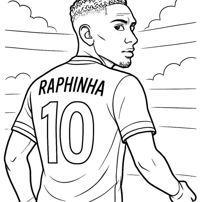 Raphinha para colorear