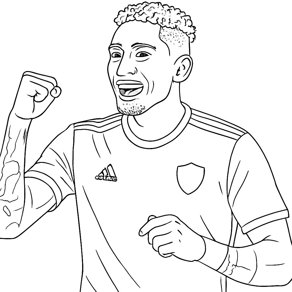 Dibujos para colorear e imprimir Raphinha