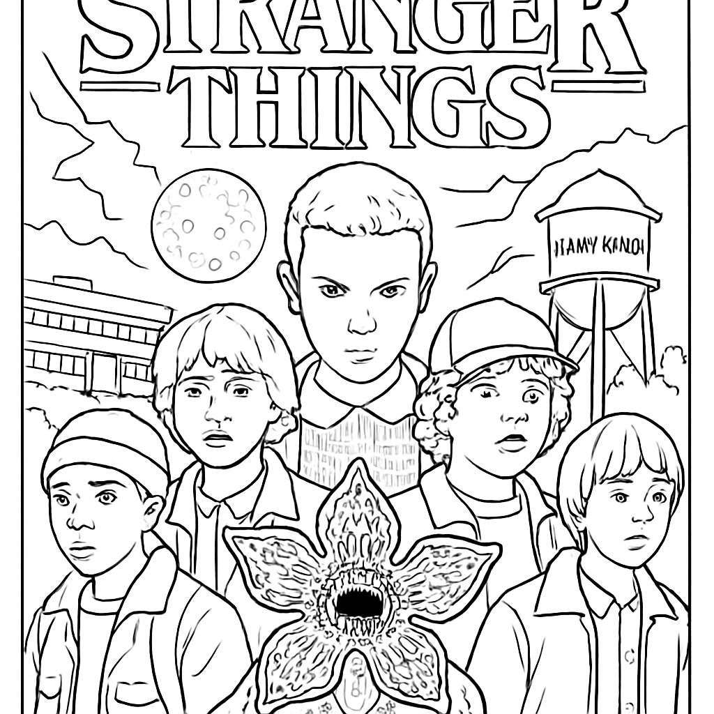 Dibujos para colorear e imprimir Stranger Things