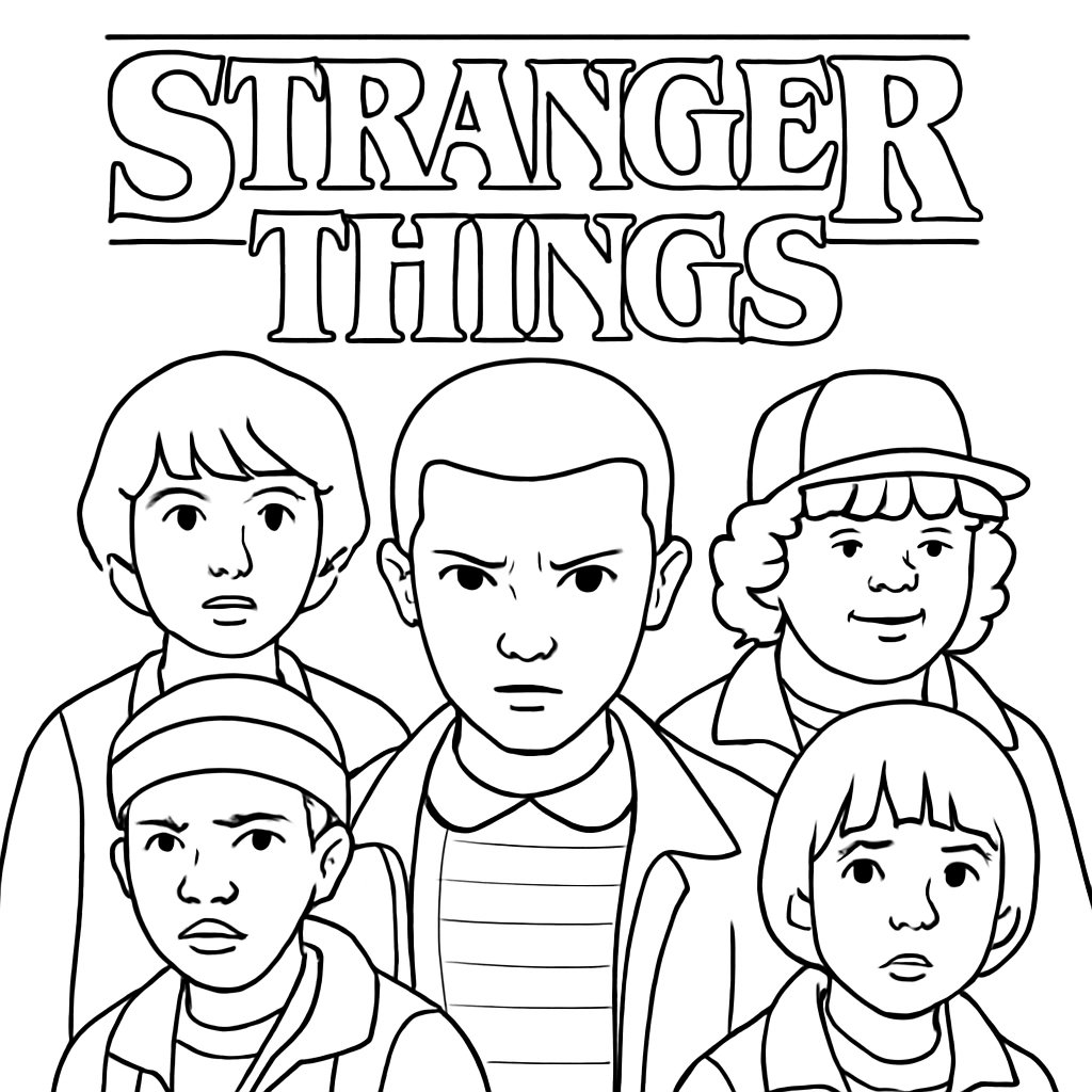 Dibujos para colorear e imprimir Stranger Things