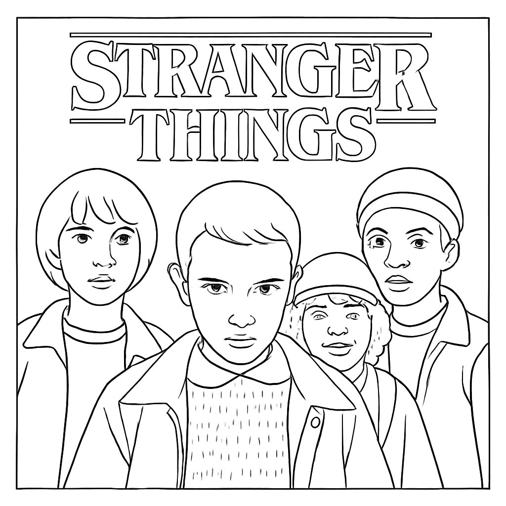 Dibujos para colorear e imprimir Stranger Things