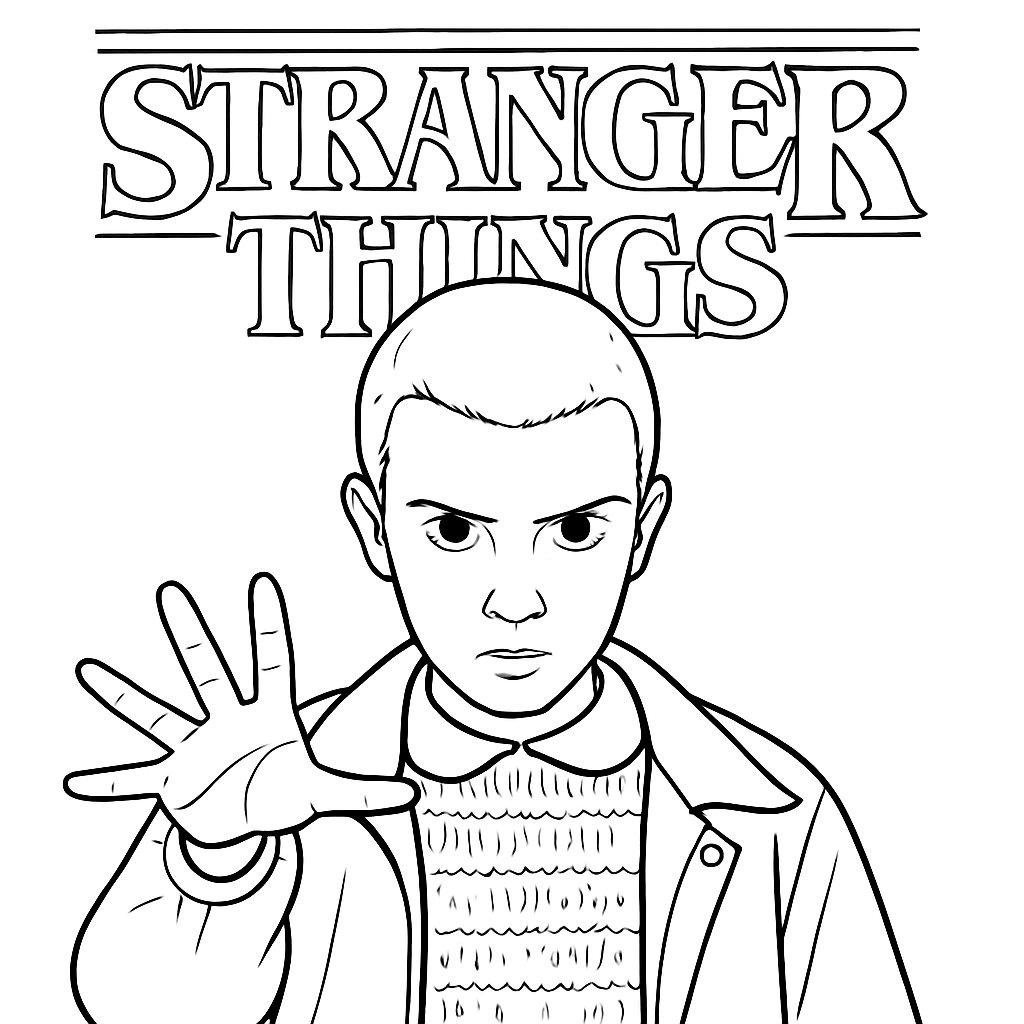 Dibujos para colorear e imprimir Stranger Things