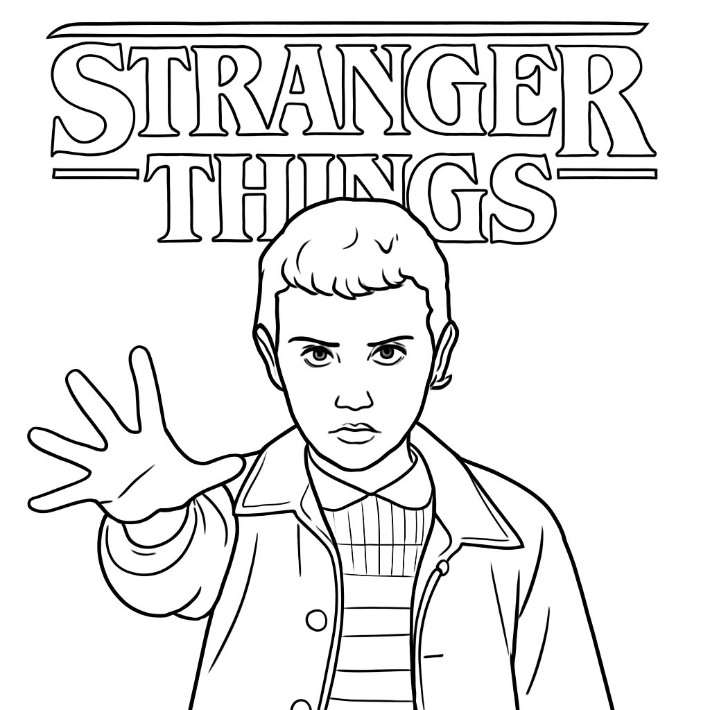 Dibujos para colorear e imprimir Stranger Things