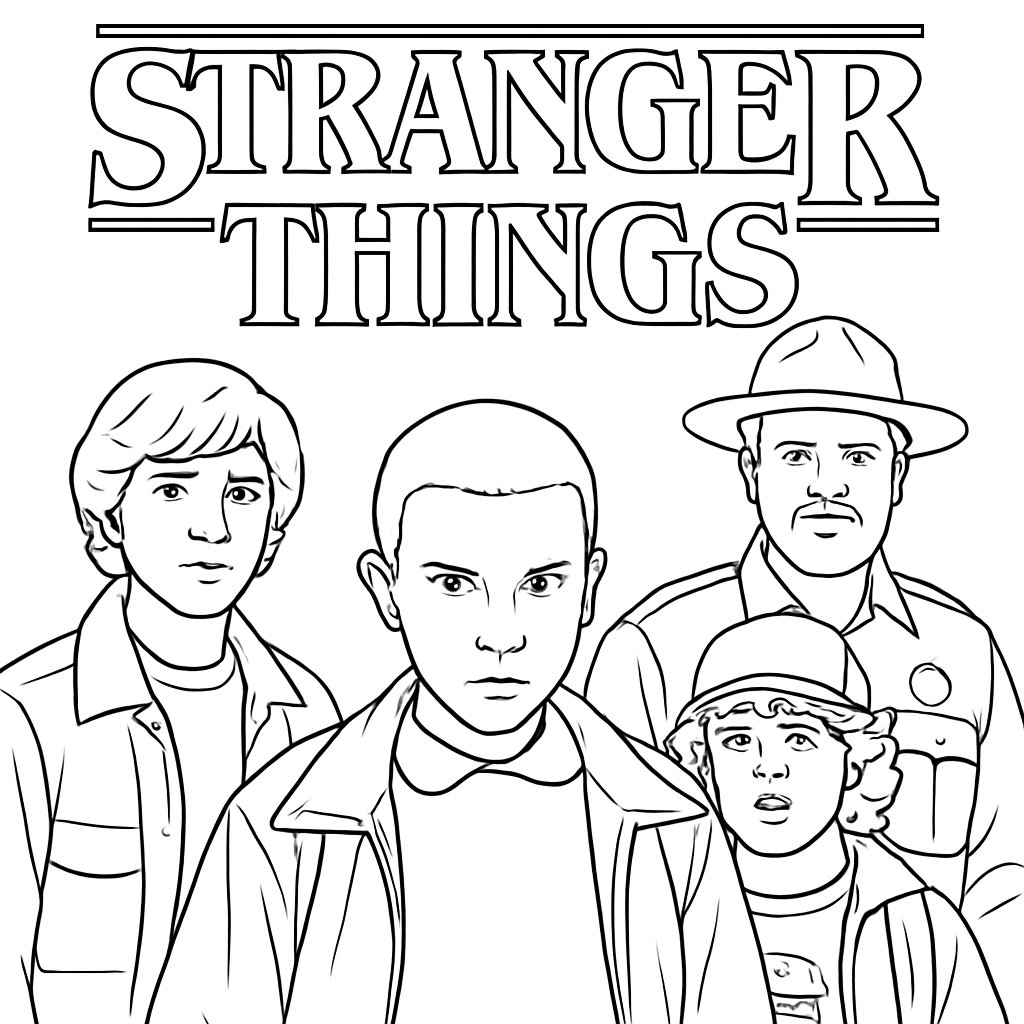 Dibujos para colorear e imprimir Stranger Things