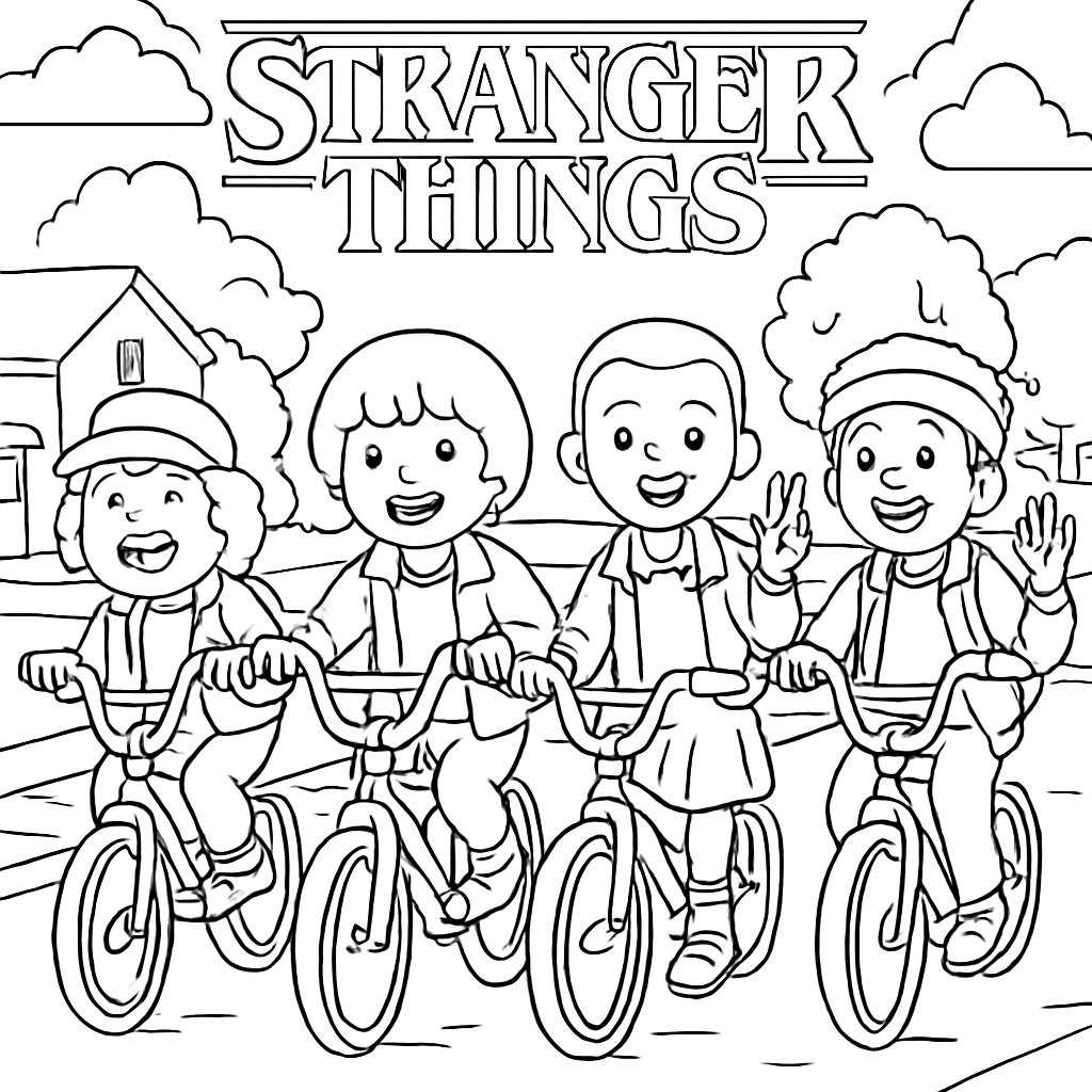 Stranger Things para colorear Dibujos para colorear e imprimir Stranger Things