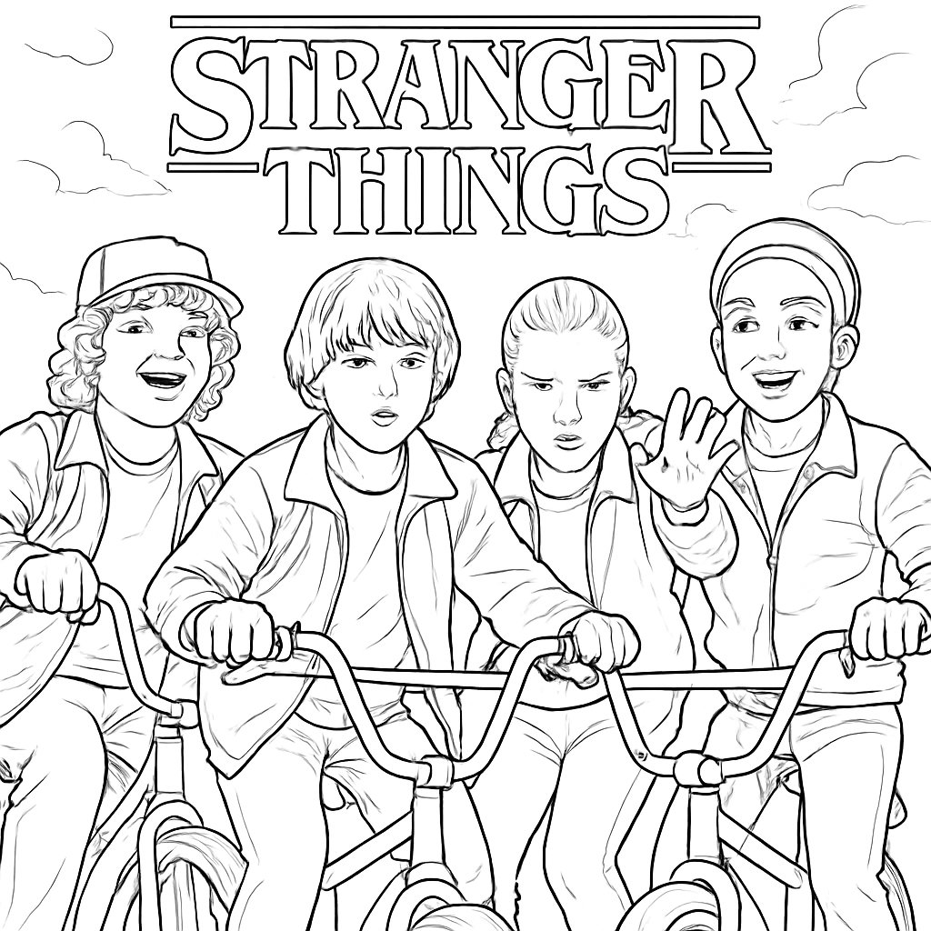 Stranger Things para colorear Dibujos para colorear e imprimir Stranger Things