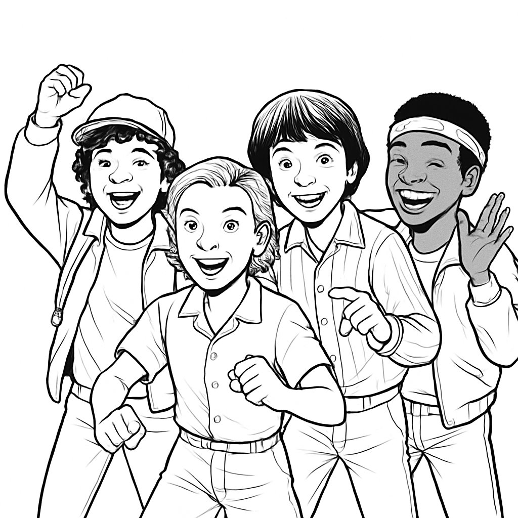 Stranger Things para colorear Dibujos para colorear e imprimir Stranger Things