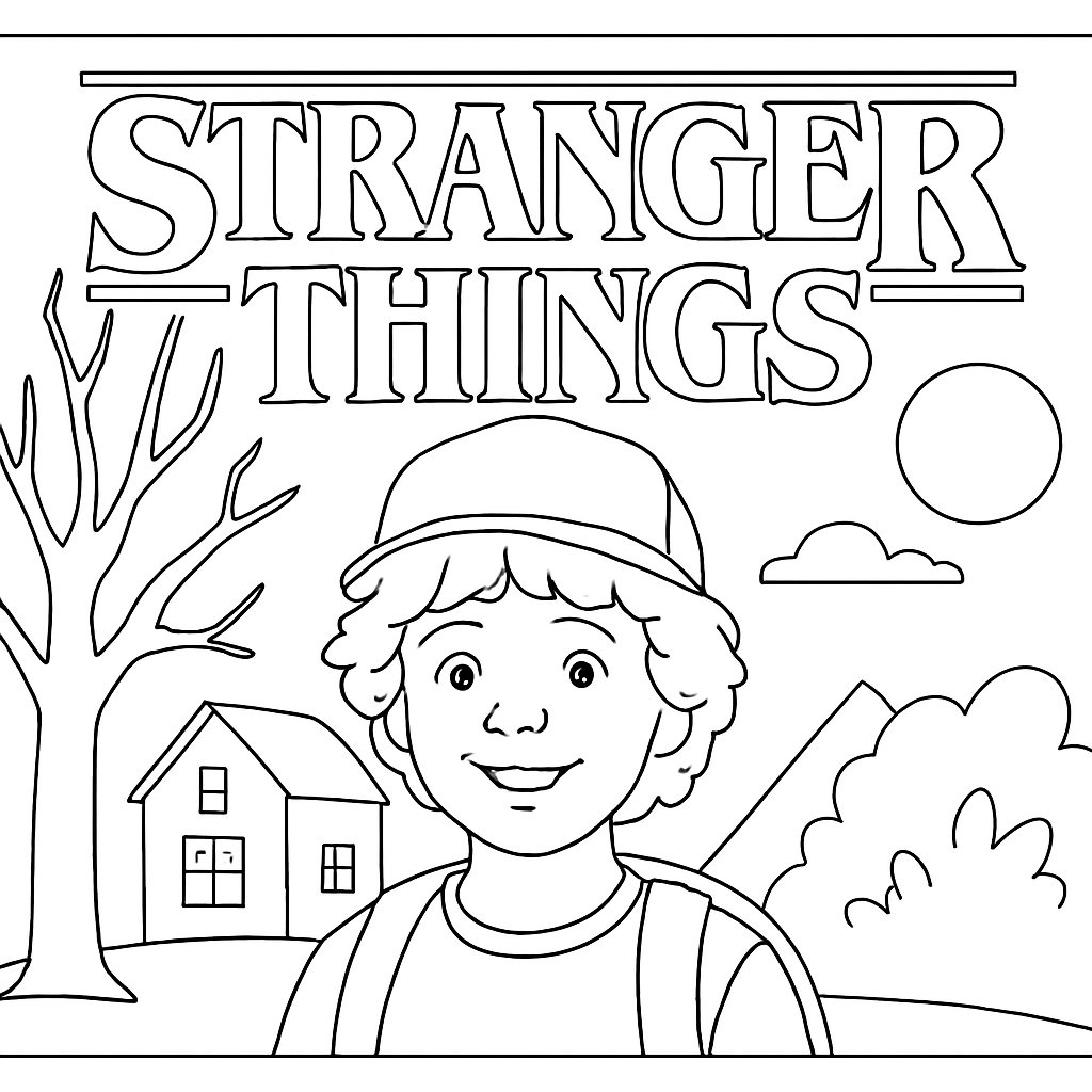 Dibujos para colorear e imprimir Stranger Things