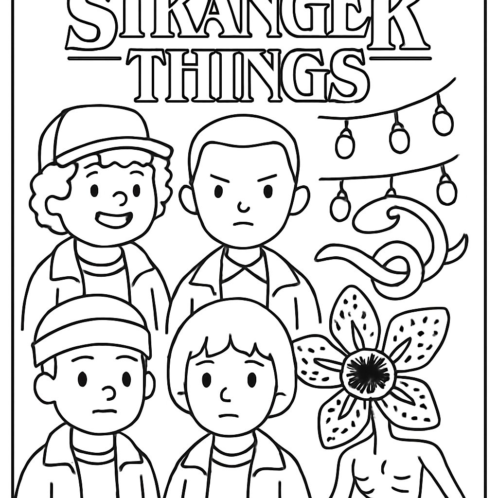Dibujos para colorear e imprimir Stranger Things
