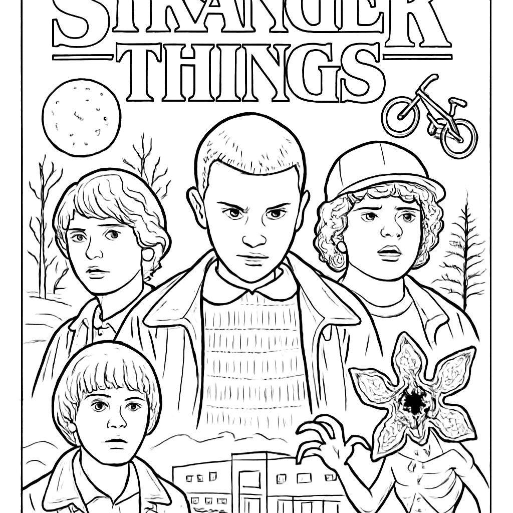 Descubre Los Mejores Dibujos Para Colorear De Stranger Things Descubre Los Mejores Dibujos Para Colorear De Stranger Things