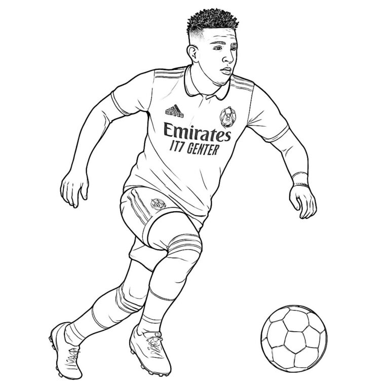 Vinícius Júnior para colorear