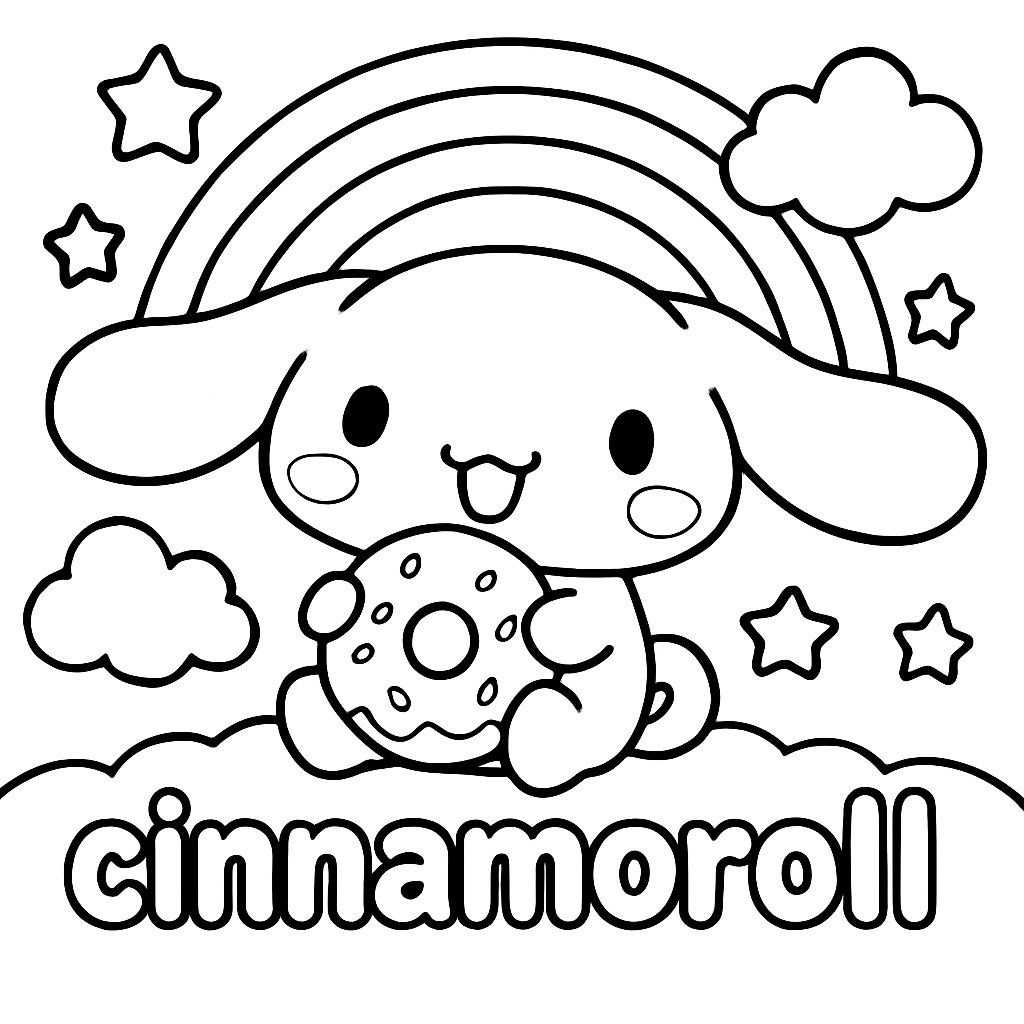 Dibujos para colorear e imprimir Cinnamoroll