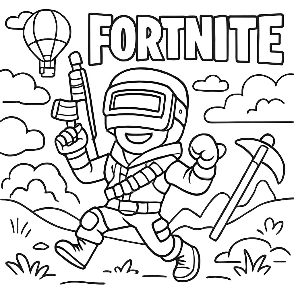 Fortnite para colorear Dibujos para colorear e imprimir Fortnite