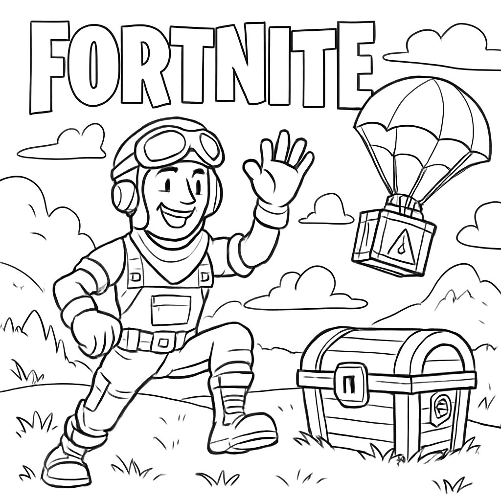 Fortnite para colorear Dibujos para colorear e imprimir Fortnite