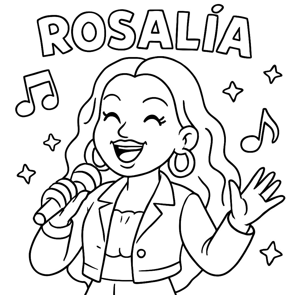 Dibujos para colorear e imprimir Rosalía