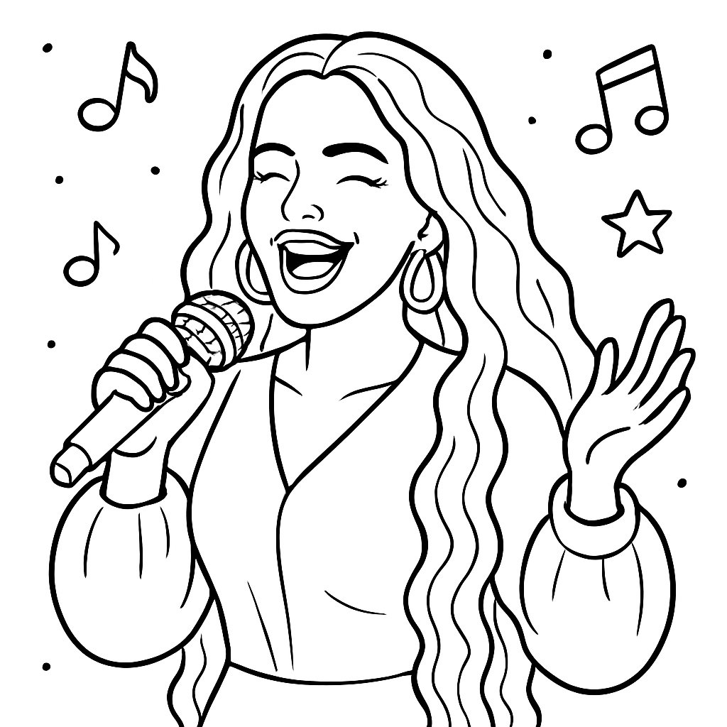 Dibujos para colorear e imprimir Rosalía