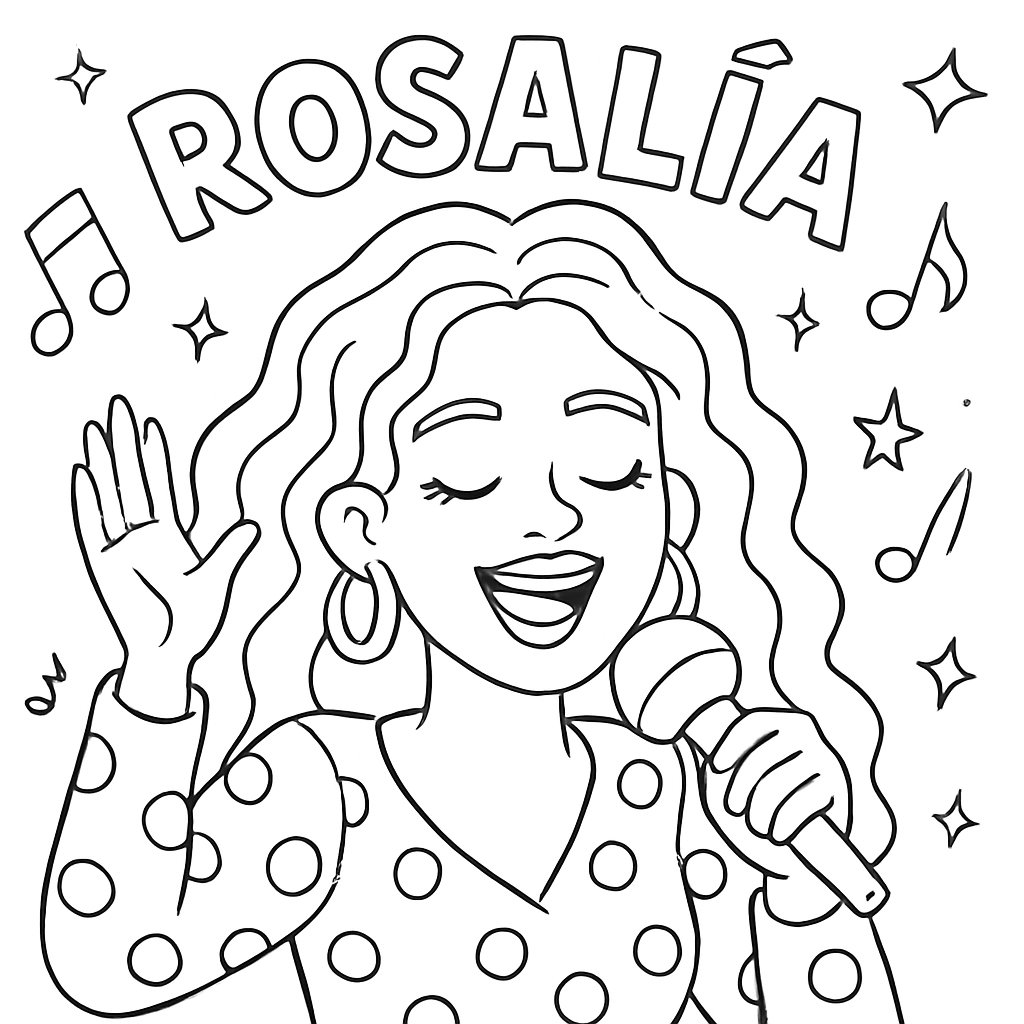 Dibujos para colorear e imprimir Rosalía