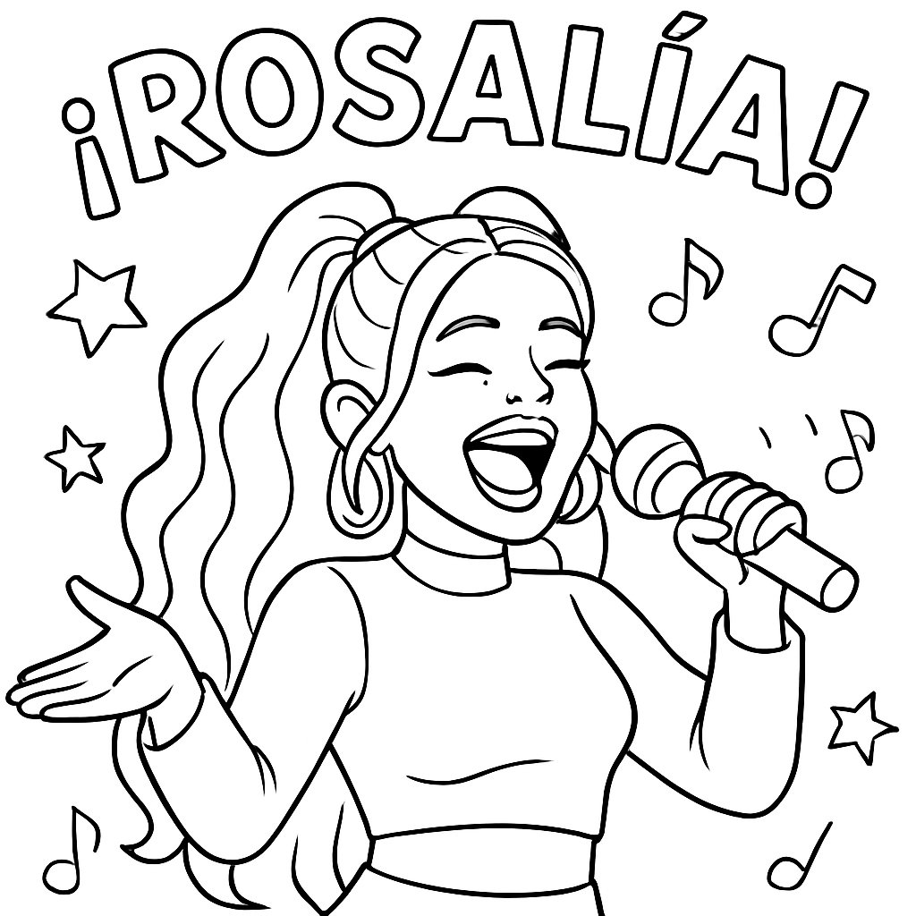 Rosalia para colorear